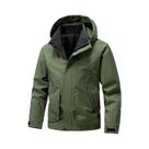 Jaqueta Softshell Masculina Impermeável Com Capuz, Corta-Vento Leve Para Caminhada E Acampamento,