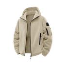 Jaqueta Tática Masculina Com Capuz Para Outono E Inverno, Quente E Grossa, Com Zíper Completo, Para