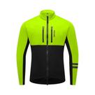 Jaqueta Térmica De Ciclismo Masculina Em Fleece, À Prova De Vento, Com Zíper De Dupla Abertura,