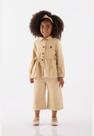 Jaqueta Trench Coat Infantil Feminina em Sarja Up Baby
