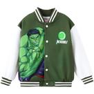Jaqueta varsity Disney Marvel Hulk com botões de pressão para meninos