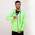 Jaqueta windbreaker masculina logo refletivo verde Jaqueta windbreaker masculina logo refletivo verde