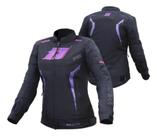 Jaqueta X11 One Sport Sporadic Feminina Preto Rosa e Roxo