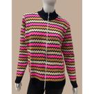 Jaquetinha Tricot Inverno Listrada Fashion Elegante Tricô
