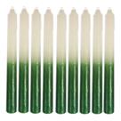 Jaragua vela palito tradicional bicolor kilo 17cm branco e verde