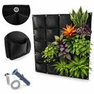 Jardim Vertical Placa Em Feltro C/ 20 Bolsos 25x20cm 1m2