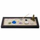 Jardim Zen Completo Buda FengShui Madeira Retangular PT13x31 Jardim Zen Completo Buda FengShui Madeira Retangular PT13x31
