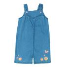 Jardineira bordada jeans fem. p/g Jardineira bordada jeans fem. p/g