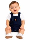 Jardineira com Camiseta Bebê Menino Verde ou Marinho Casual Tam. P M G Jardineira com Camiseta Bebê Menino Verde ou Marinho Casual Tam. P M G