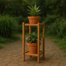 Jardineira Floreira 70,2 x 31,5 x 31,5 Provence Marrom/Stain Nogueira