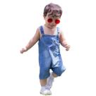 Jardineira Jeans Bebê e Infantil Bordado e Botões em Madeira Jardineira Jeans Bebê e Infantil Bordado e Botões em Madeira