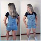 Jardineira jeans