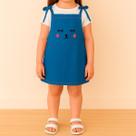 Jardineira Jeans Feminina Infantil Salopete Macaquinho Menina