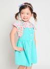Jardineira jeans infantil Alphabeto - Balé das cores Jardineira jeans infantil Alphabeto - Balé das cores