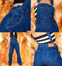 Jardineira jeans