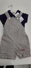 Jardineira masculina sarja 2 pc