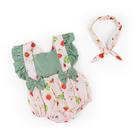 Jardineira Para Bebê Menina Verão Romper Estampado Infantil Roupas de Bebê