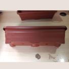Jardineira para plantas marrom 35x13x9 floreira