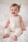 Jardineira Tricot Bebê Coelhinho P M G GG 1T 2T