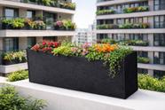 Jardineira Vaso Retangular Grande Sacada Predio 50l Allgreen