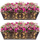 Jardineiras para Janela Karlliu 61 cm com Forros de Coco 2 Unidades Jardineiras para Janela Karlliu 61 cm com Forros de Coco 2 Unidades