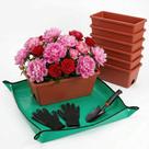 Jardineiras Yokodaza 7 Peças Vermelhas de Plástico 43 x 19 x 15 cm Jardineiras Yokodaza 7 Peças Vermelhas de Plástico 43 x 19 x 15 cm