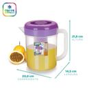 Jarra 2l com tubo para gelo vermelho - Nitron