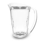 Jarra Acrílica Plástico Geometric com Tampa para Suco, Água, Drinks e Refrescos - Capacidade 1500ml