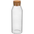 JARRA ÁGUA COM ROLHA DE CORTIÇA BOROSSILICATO 1,2L 25x9cm TRANSPARENTE