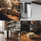 Jarra Barista Leiteira Latte Art Inox 350ml Café Cafeteria Cremeira Pitcher Cappuccino Café Confeitaria Cozinha