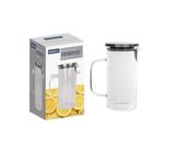 Jarra Borossilicato de Vidro com Tampa inox 1,1litro