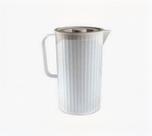 Jarra Canelada Com Tampa Cinza Claro 1,5L ou 2,5L Com Tampa Elegante para água, suco, refrigerante etc Jarra Canelada Com Tampa Cinza Claro 1,5L ou 2,5L Com Tampa Elegante para água, suco, refrigerante etc