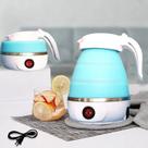 Jarra Chaleira elétrica dobrável De Silicone 600ml 110V Azul ou Branca Chá Café Esquentar água boa para viagem