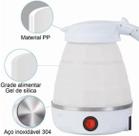 Jarra Chaleira Elétrica Viagem 110v Mini De Silicone Dobrável Portátil 600ml