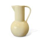 Jarra Com Alça Vaso Decorativo Amarelo Cerâmica 25cm
