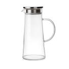 Jarra Com Tampa 1,5 Litros Transparente De Vidro Resistente Para Servir Bebidas Geladas