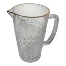 Jarra Coração com fio de Ouro 750ml vidro
