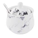 Jarra de armazenamento 123Arts Ceramics Marbling Sugar Salt Pepper Jarra de armazenamento 123Arts Ceramics Marbling Sugar Salt Pepper