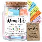 Jarra de escritura decorativa de vidro para presente NewEleven Daughter