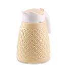 Jarra de Plástico 1,6l C/ Tampa Rattan Bege - Plasduran