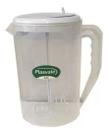 Jarra de Suco Agua Com Mexedor Mix Tampa Branca Plasvale
