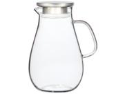 Jarra De Suco Água Em Vidro Resistente Com Tampa Inox 1,8 L