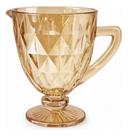Jarra De Suco Água Metalizada 1,2 Litros Decora Talberg Transparente