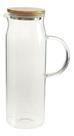 Jarra De Suco Com Tampa Bambu Vidro Borossilicato 1,5 L - Ou