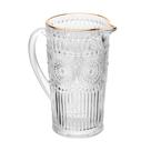 Jarra de Suco e Água em Vidro Mandala Fio de Ouro 1L Wolff