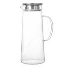 Jarra De Vidro Acqua Com Tampa Inox Alça Suco Água Bebidas