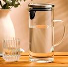 JARRA DE VIDRO BOROSSILICATO 1,5L PREMIUM COM FILTRO INTELIGENTE TAMPA MODERNA E SEGURA 1500ml Vidro Resistente Tampa Inox Vedação Silicone Bico Intel