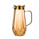 Jarra De Vidro Borossilicato Com Tampa Inox Suco Água 1,4l