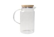 Jarra de Vidro com Tampa de Bambu 1,2L Oikos