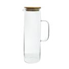 Jarra de vidro com tampa de bambu 1,5litros